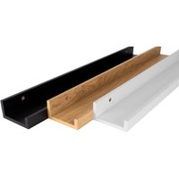 Bilderleiste | Board| Galerieschiene Regalboard Elegant Und Schlicht Gewürzregal Wandregal Schweberegal Holz 110 & 70 cm von CastilloWallArt