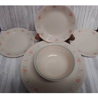 Corelle Corning Ware 6-Teiliges Teller-Set Speiseteller Brot Butterteller Schüssel von CastlePawsDesigns