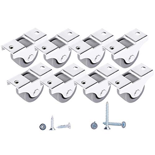 Mini-Rollen aus weichem Gummi mit Metallplatte und Schrauben für Möbel, 30 mm Mini-Rollen aus weichem Gummi mit Metallplatte und Schrauben für Möbel, 30 mm von Castors