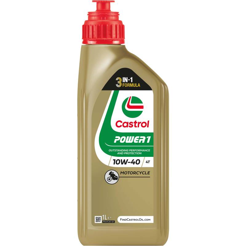 Castrol Motorenöl für Zweiräder 'Power1 4T 10W-40' 1 l von Castrol