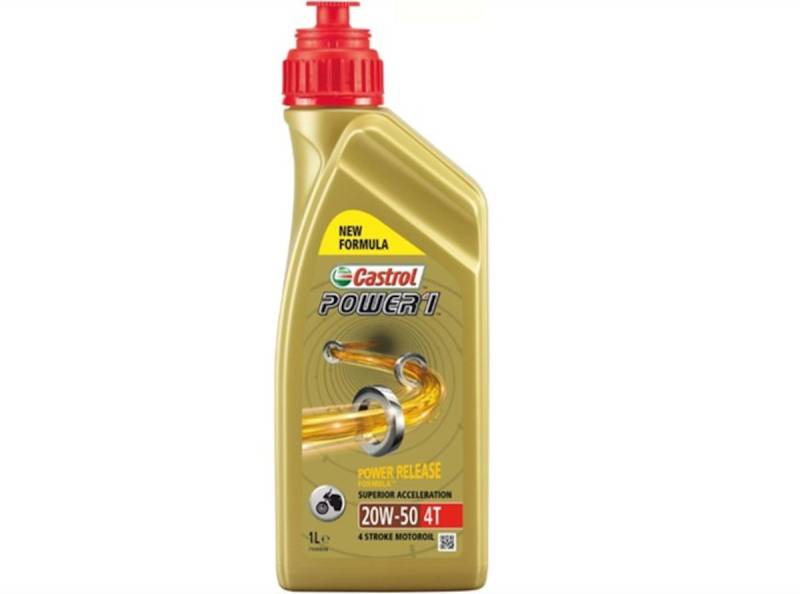 Castrol Motoröl 1 l Flasche, Motoröl "Power1 4T" 20W-50, 4-Takt von Castrol