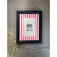 Handbemalte Küchenwaage Im Rahmen, Handbemalt von CatDearlove