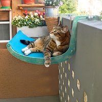 Handgefertigte Heizkörper Katzenhängematte Balkonkasten Katzenbett & Sitzstange Aus Holz von CatDogHammoks