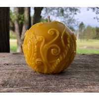 100% Bienenwachs Wachs Farn Ball Kerze - Mitelzstück Weihnachtsgeschenk Bauernhaus Dekor Unikat 100% Bienenwachs Wachs Farn Ball Kerze - Mitelzstück Weihnachtsgeschenk Bauernhaus Dekor Unikat von CatHollowGifts