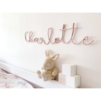 Namensschild Für Kinderzimmer - Personalisiertes Draht Wort Zeichen Geschenk Baby von CatKemble