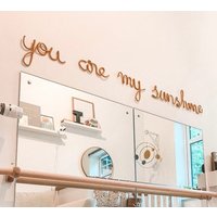 You Are My Sunshine Zeichen Für Kinderzimmer Wand - Bücherregal Draht Wort Baby Geschenk von CatKemble
