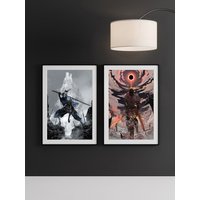 Dark Souls Art Poster Game Leinwand Poster, Wandbild, Kunstposter, Wohndekoration, Spielerzimmer Deko von CatKittyStore