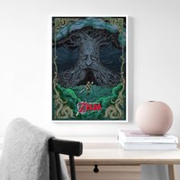 Legend Of Zelda Ocarina Time Spiel Poster Leinwand Poster, Wandbild, Kunst Wohndekoration, Spielerzimmer Dekoration von CatKittyStore