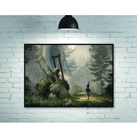 Nier Automata Poster Game Leinwand Poster, Wandbild, Kunstposter, Wohndekoration, Spielerzimmer Deko von CatKittyStore