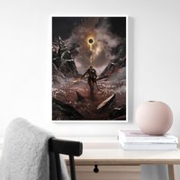 Soul Of Cinder | Dark Souls 3 Poster Cover Game Canvas Poster, Wandbild, Kunstposter, Wohndekoration, Spielerzimmer Deko von CatKittyStore