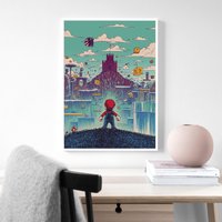 Super Mario Wiki Game Poster Leinwandposter, Wandbild, Kunstposter, Wohndekoration, Spielerzimmer Dekoration von CatKittyStore