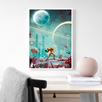 Super Metroid Posters Game Poster Leinwand Poster, Wandbild, Kunstposter, Wohndekoration, Spielerzimmer Dekoration von CatKittyStore