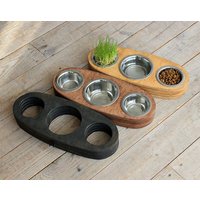 Fressnapf - Dreifacher Fressnapfständer. Katzenfutter Näpfe, Designer Katzennäpfe, Designer Katzennäpfe, Geschenk Katzenliebhaber, Katzenständer Fressnapf - Dreifacher Fressnapfständer. Katzenfutter Näpfe, Designer Katzennäpfe, Designer Katzennäpfe, Geschenk Katzenliebhaber, Katzenständer von CatPlayFurniture