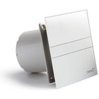 Cata - Einseitiger Abluftventilator, Frontplatte aus weißem Glas (SIKOAE120G) von Cata