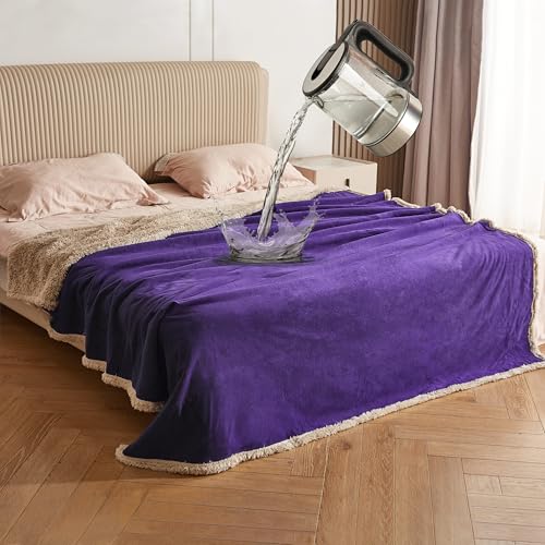Catalonia Classy wasserdichte Decke, Wasserdicht Hundedecke Waschbar Sofaschutz Couch Überwurf, Wasserdicht Liebesdecke Flauschig Kuscheldecke Bettschutz Tagesdecke, 203 x 229cm von Catalonia Classy