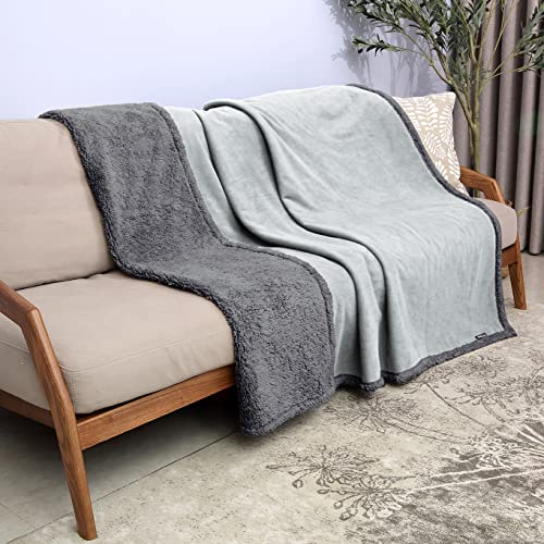 Catalonia Classy wasserdichte Decke, wendbare Fleece Sherpa flüssigkeitsdichte Decke für Bett Couch Sofa, Couch Schutz Bettdecke Schutzhülle, kuschelige Wasserabweisende Decke,203×152 cm von Catalonia Classy