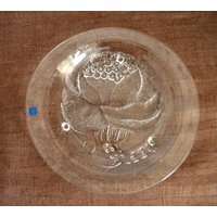 Vintage 70Er Arabia Finland Floral Glas Teller Peony Oiva Toikka Glassware Iittala Pioni Retro Küche Dekor von CatchMyVintage