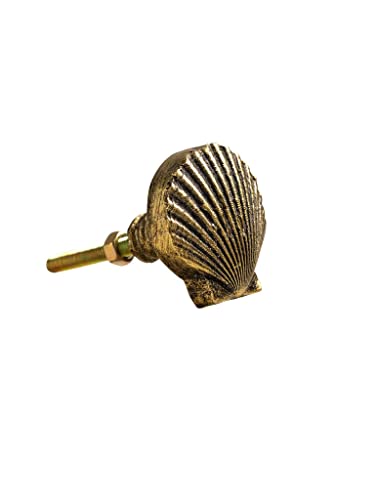 Cupboard Knob Shell Vintage Gold von Catchii