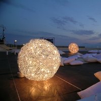 Catellani & Smith Fil de Fer F Outdoor Bodenleuchte Ø: 50 cm, Aluminium von Catellani & Smith