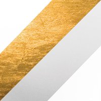 Catellani & Smith Lederam Manta CWS1 Wand- / Deckenleuchte weiß/Gold, Stange: satiniert, Scheibe: weiß von Catellani & Smith