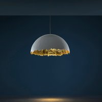 Catellani & Smith PostKrisi 49 Pendelleuchte Ø: 60 cm, Schirm: weiß / Gold von Catellani & Smith