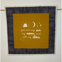Sonne Mond Und Sterne Wandbehang von Catelynshandcrafted