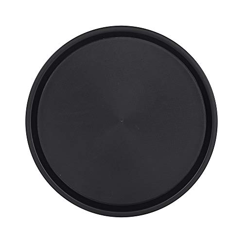 caterado Serviertablett Ohio aus Kunststoff, Schwarz, Durchmesser 36, 5 cm von Caterado