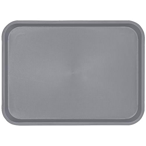 caterado Serviertablett Ohio aus Kunststoff, grau, rechteckig, 41,5 x 30,5 cm von Caterado