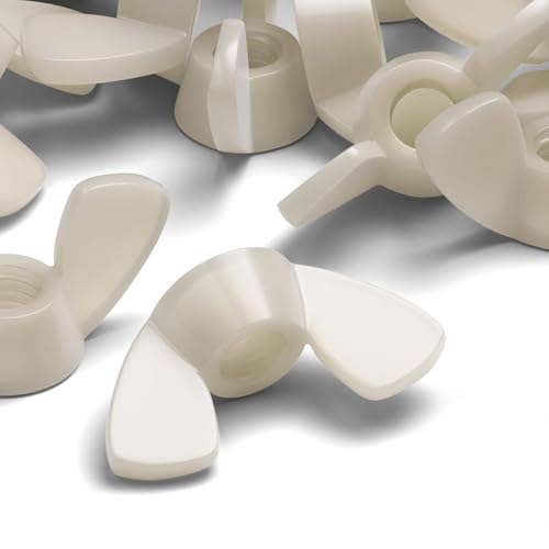 20x Weißgelbe Acryl M12 Flügelmuttern plastikschrauben, Nylon 20x Weißgelbe Acryl M12 Flügelmuttern plastikschrauben, Nylon von Caterpillar Red