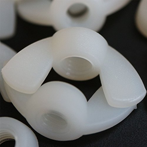 20x Weißgelbe Acryl M6 Flügelmuttern plastikschrauben, Nylon von Caterpillar Red