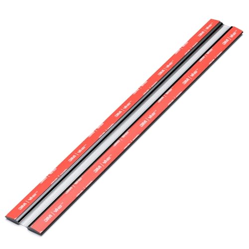 4x 300mm Schwarz Flex-Scharniere mit niedrigem Profil - Kein Klebstoff erforderlich, Selbstklebend. Selbstklebendes Scharnier. Durchgehende Klavierscharniere aus Acrylkunststoff. von Caterpillar Red