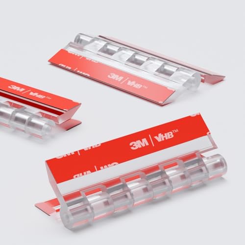 4x Acryl-Scharnier - Kein Klebstoff erforderlich, Selbstklebend. Selbstklebendes Scharnier. Transparenter klarer Acryl-Kunststoff 75mm von Caterpillar Red