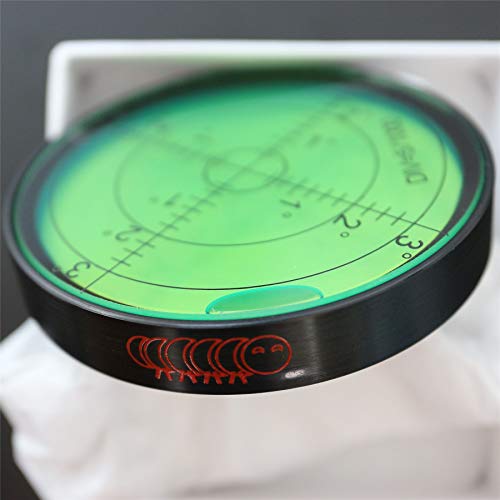 Große Acryl Bullseye 66mm Boden-Wasserwaage Dosenlibelle Halb Transparent 