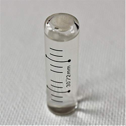 Ersatz Level Glas Flakon, Spirit Bubble Level, keine Feder, Akkurat, 34mm x 10mm – transparent klar von Caterpillar Red