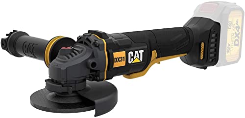 CAT Caterpillar - Akku Winkelschleifer/Ø 115 mm / 18V / Spindle-Lock Technologie / 8500-min/Inkl. Zubehör, ohne Akku und Ladegerät von Caterpillar