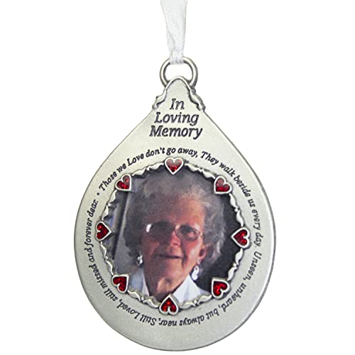 Cathedral Art Ornament CO753 Bilderrahmen mit Aufschrift In Loving Memory, Grau, Emaille, Silber von Cathedral Art