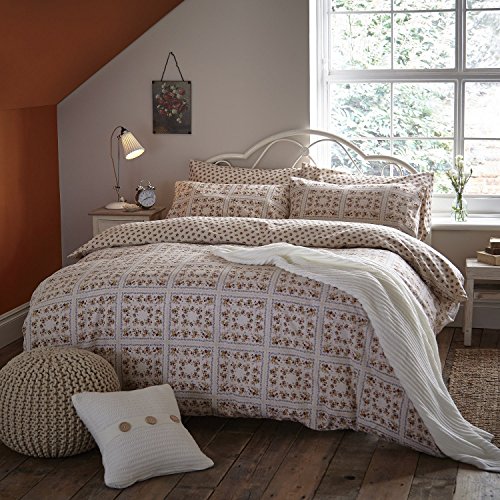 Catherine Lanfield Bettwäsche Vintage Patchwork 140x200+70x90, Twin, Cream von Catherine Lansfield