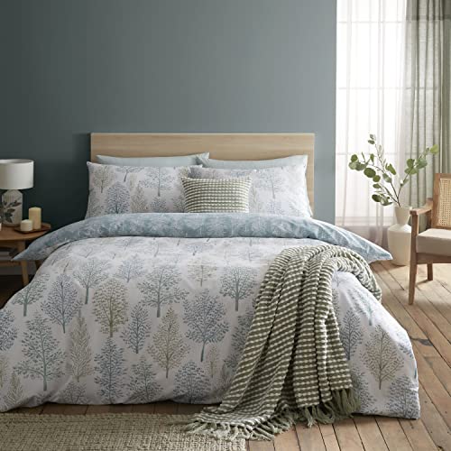 Catherine Lansfield Bedding Wilda Tree Bettwäsche-Set mit Kissenbezug, für Einzelbett, Grün von Catherine Lansfield