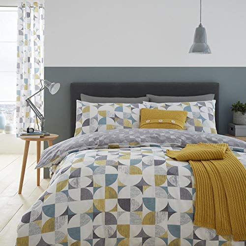 Catherine Lansfield Retro Circle Double Duvet Cover Set von Catherine Lansfield