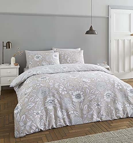 Catherine Lansfield Bettwäsche-Set Kingsize-Betten, Polyester, Natur, Super King Size von Catherine Lansfield