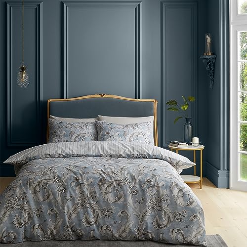 Catherine Lansfield Bridgerton Bettwäsche-Set mit Kissenbezügen, wendbar, für Super-Kingsize-Bett, Blumenmuster, Blau Catherine Lansfield Bridgerton Bettwäsche-Set mit Kissenbezügen, wendbar, für Super-Kingsize-Bett, Blumenmuster, Blau von Catherine Lansfield