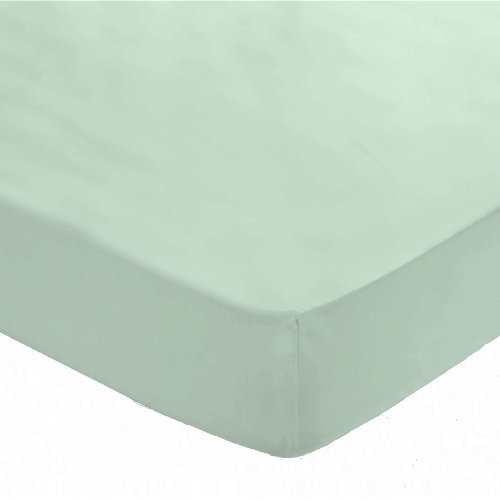 Catherine Lansfield Bügelfreies Spannbettlaken, Perkal-Baumwollpolyester, Einzelbett, Duck Egg, Doppelbett von Catherine Lansfield