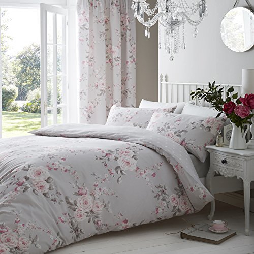Catherine Lansfield Canterbury Grey 155X220+80X80(2) von Catherine Lansfield