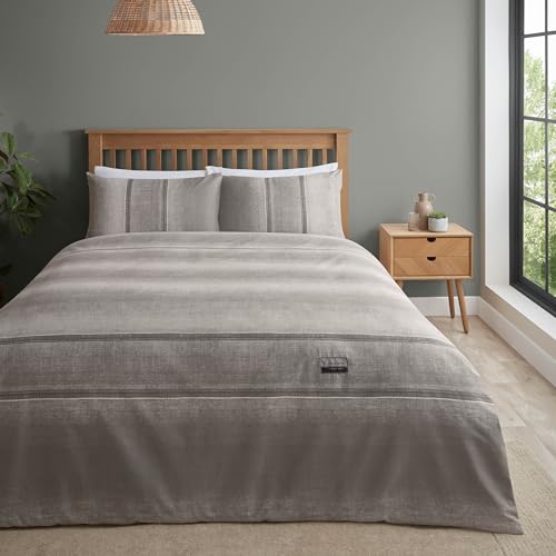 Catherine Lansfield Denim Bettwäsche-Set, grau, Single Duvet von Catherine Lansfield