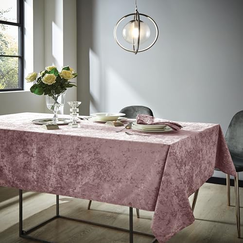 Catherine Lansfield Esstischdecke Pannesamt 132x178 cm Blush Pink von Catherine Lansfield