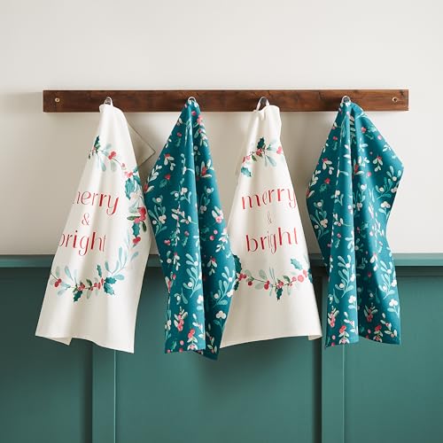 Catherine Lansfield Geschirrtuch Weihnachten Stechpalme und Mistelzweig Baumwolle 50x75cm Küche Geschirrtuch 4er Pack Grün Catherine Lansfield Geschirrtuch Weihnachten Stechpalme und Mistelzweig Baumwolle 50x75cm Küche Geschirrtuch 4er Pack Grün von Catherine Lansfield