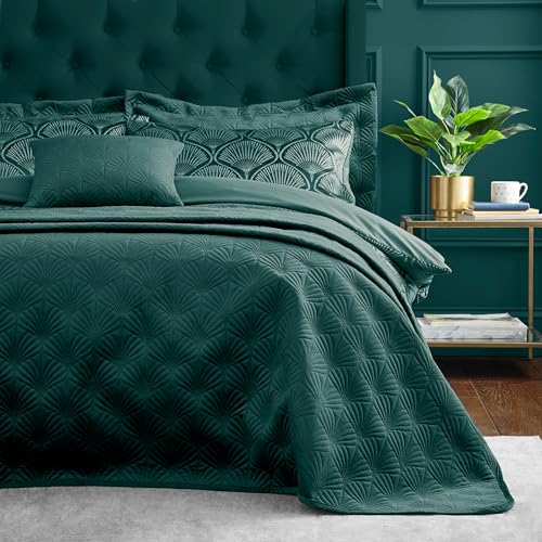 Catherine Lansfield Gesteppte Tagesdecke, Art-Deco, Perle, 220 x 230 cm, Blaugrün Catherine Lansfield Gesteppte Tagesdecke, Art-Deco, Perle, 220 x 230 cm, Blaugrün von Catherine Lansfield
