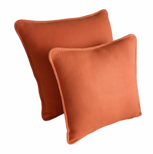 Catherine Lansfield Orange Fleece Cushion Cover 50x50 von Catherine Lansfield