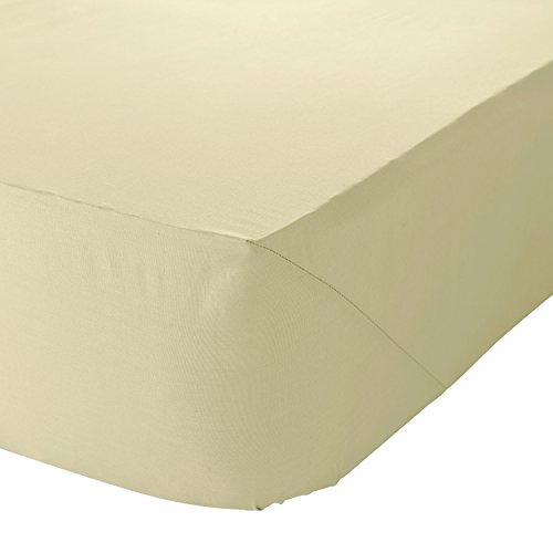 Catherine Lansfield Percale Spannbetttuch 140 x 200 cm beige von Catherine Lansfield