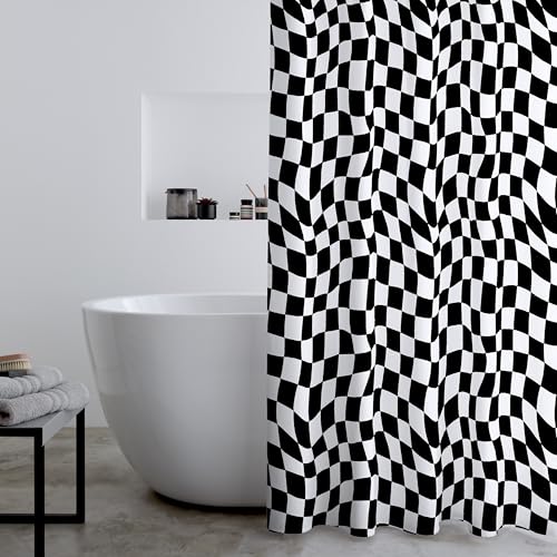 Catherine Lansfield Schachbrett 180 x 180 cm Duschvorhang Panel Schwarz Weiß Catherine Lansfield Schachbrett 180 x 180 cm Duschvorhang Panel Schwarz Weiß von Catherine Lansfield